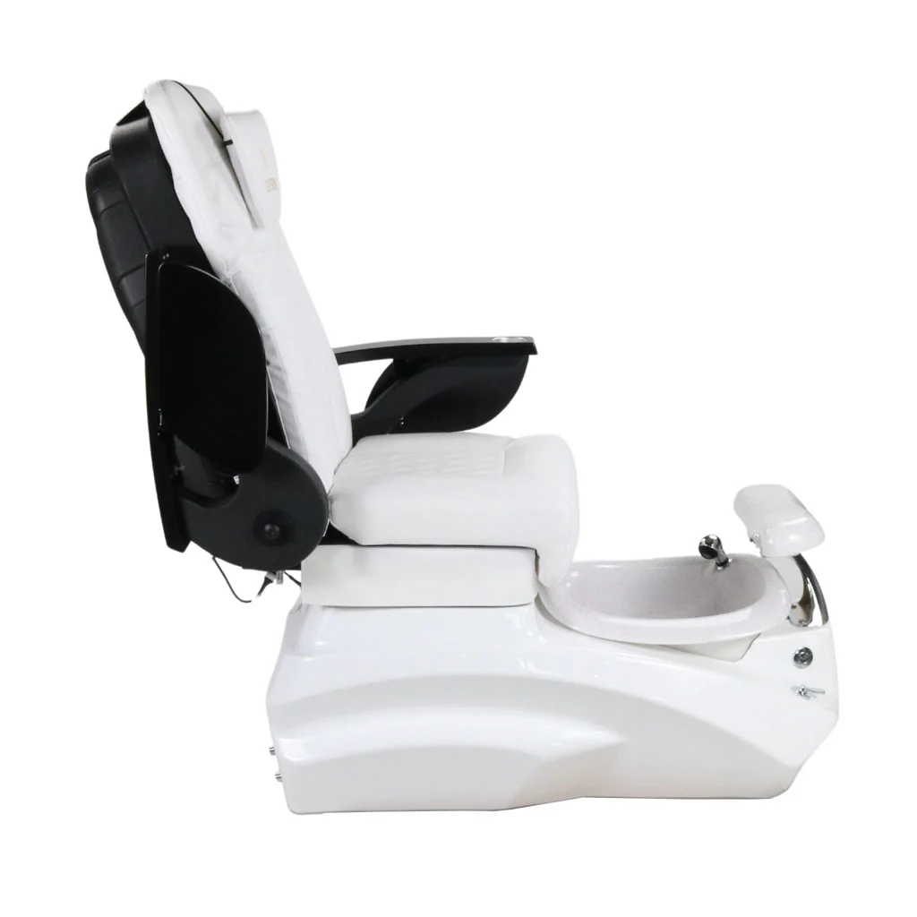 Pedicure Spa Chair - Zeta (Black | White | White) - Image 7