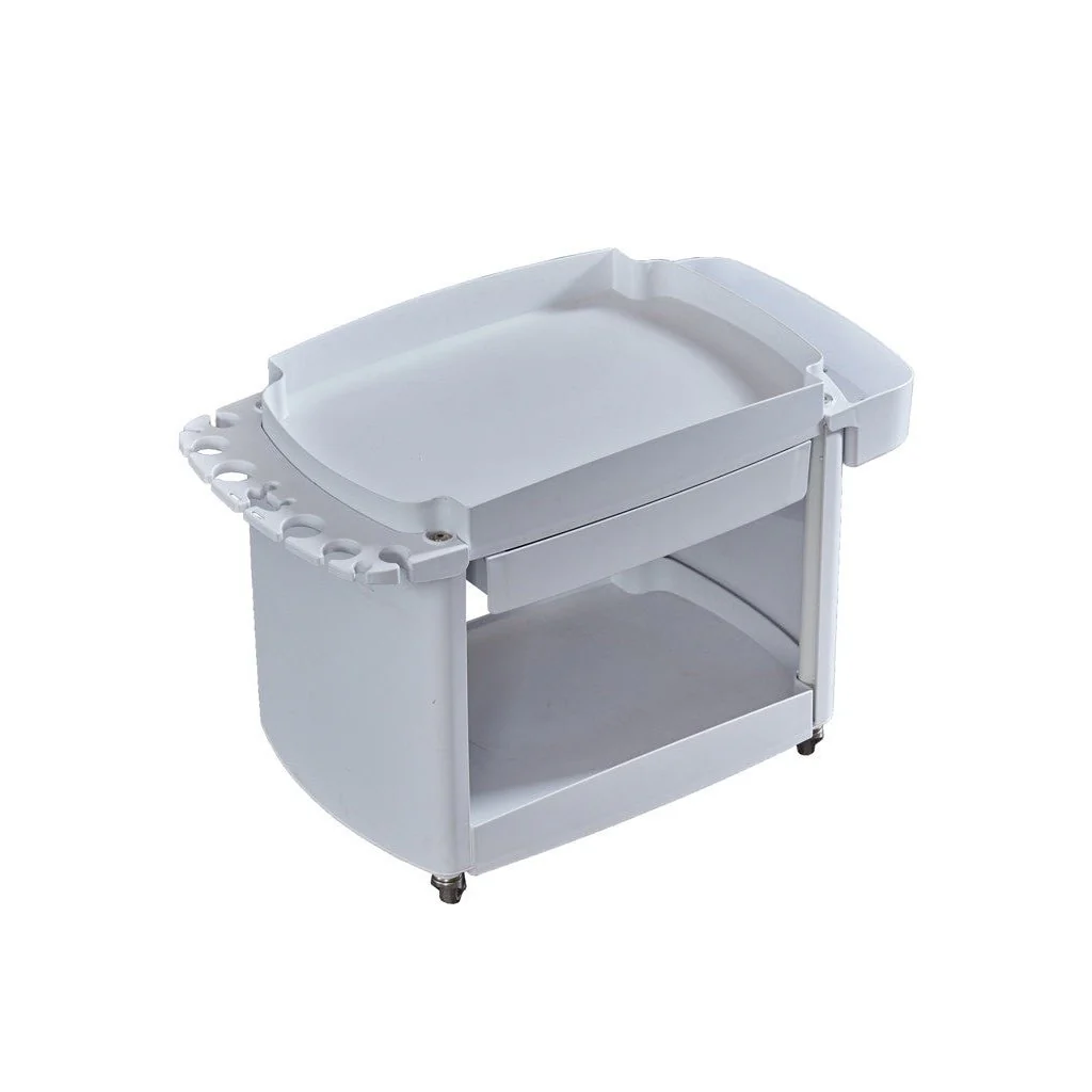 Pedicure Trolley White 1 Shelf - Image 3
