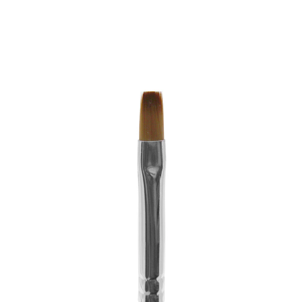 Pink Wooden Brush Nylon Bristles - Gel Square #6 - Image 2
