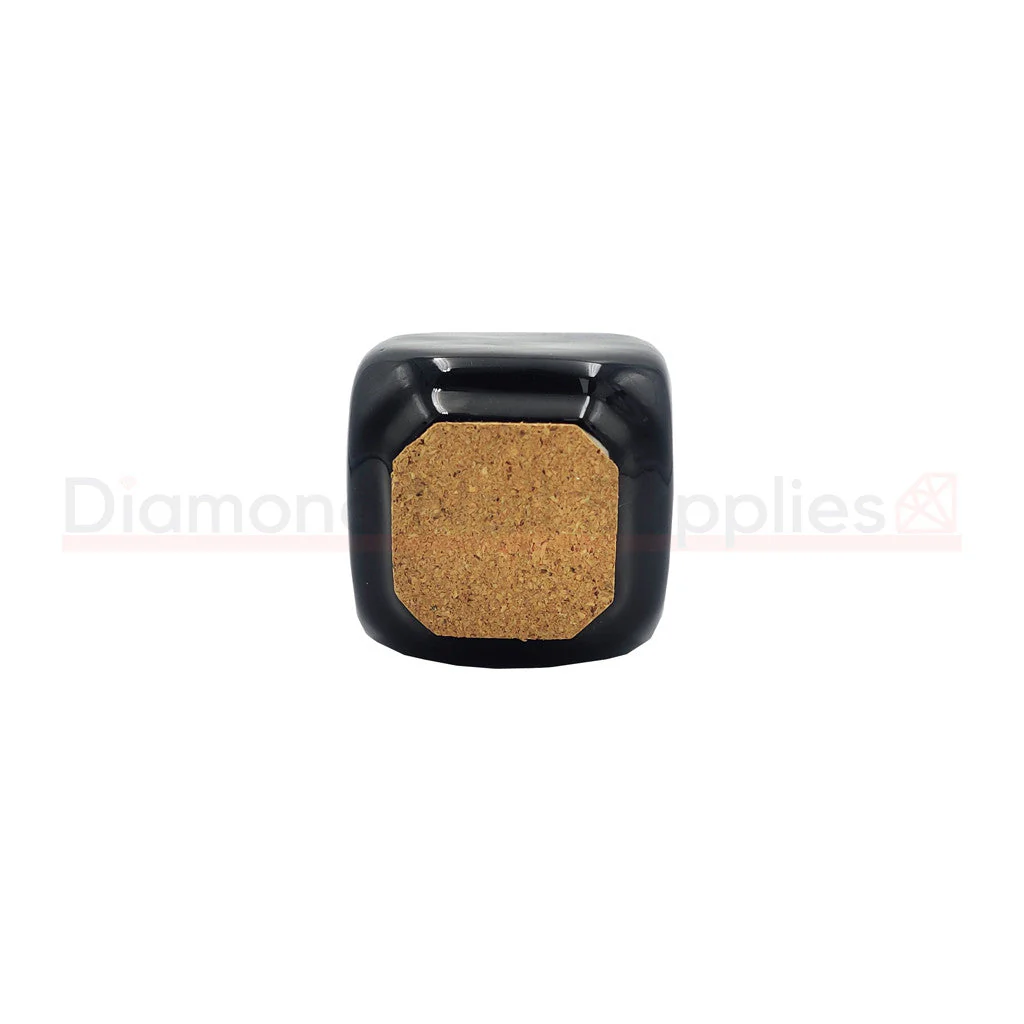 Porcelain Dappen Dish Black With Cork Lid - Image 3