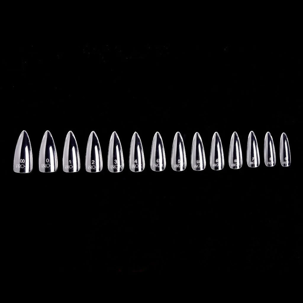 Pro-X Soft Gel Nail Tips - 08 Stiletto Medium - Image 4