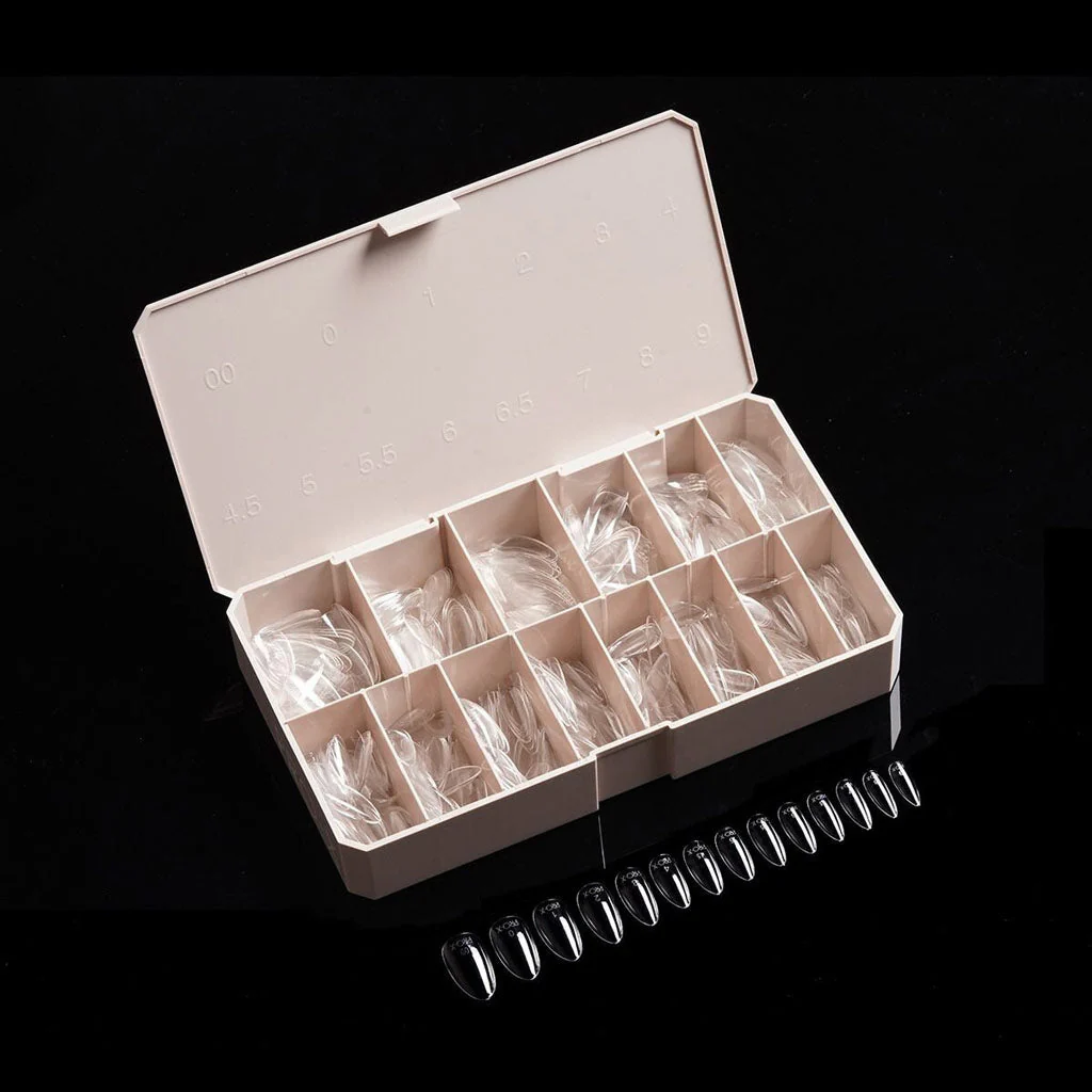 Pro-X Soft Gel Nail Tips - 20 Almond Medium - Image 3