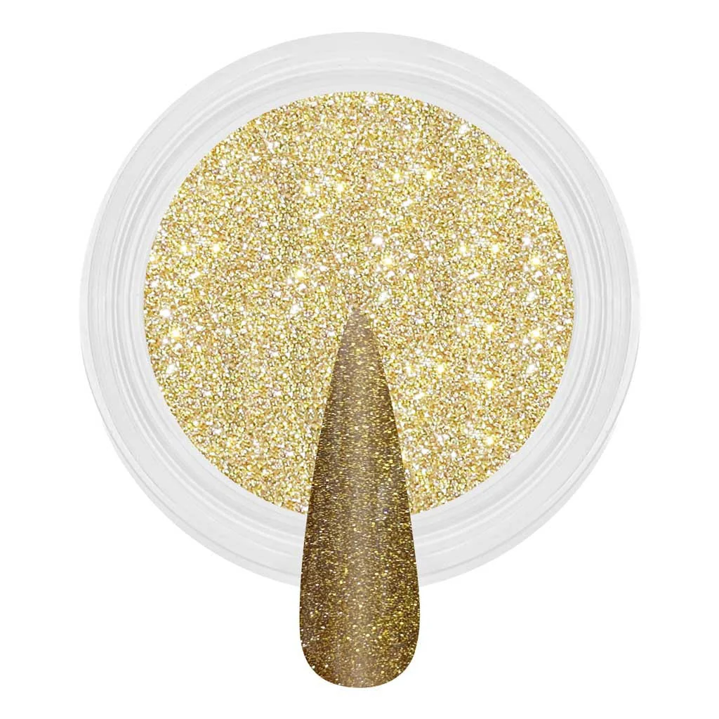 Reflective Dip & Acrylic Powder - D150 24K Gold - Image 2