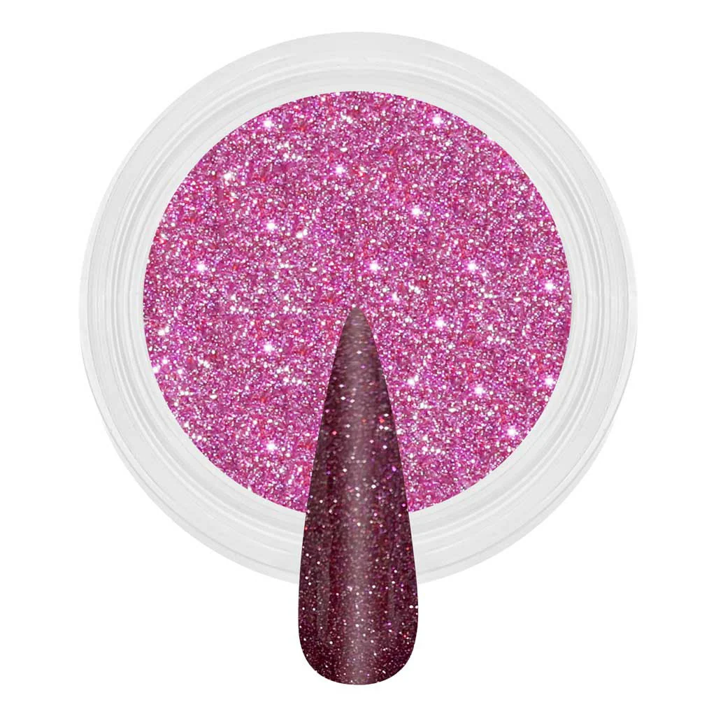 Reflective Dip & Acrylic Powder - D163 Magic Magenta - Image 2