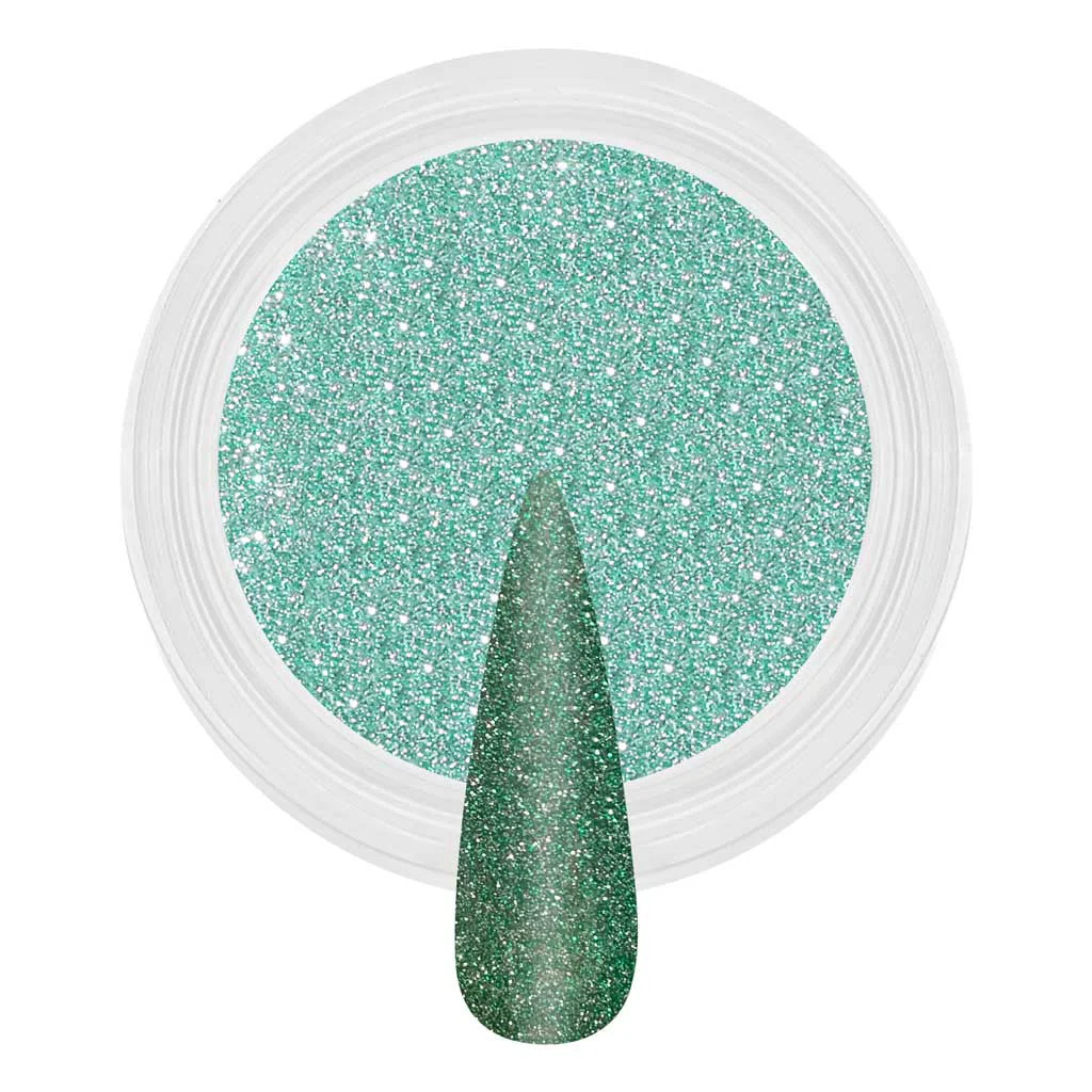 Reflective Dip & Acrylic Powder - D176 Minty Glow - Image 2