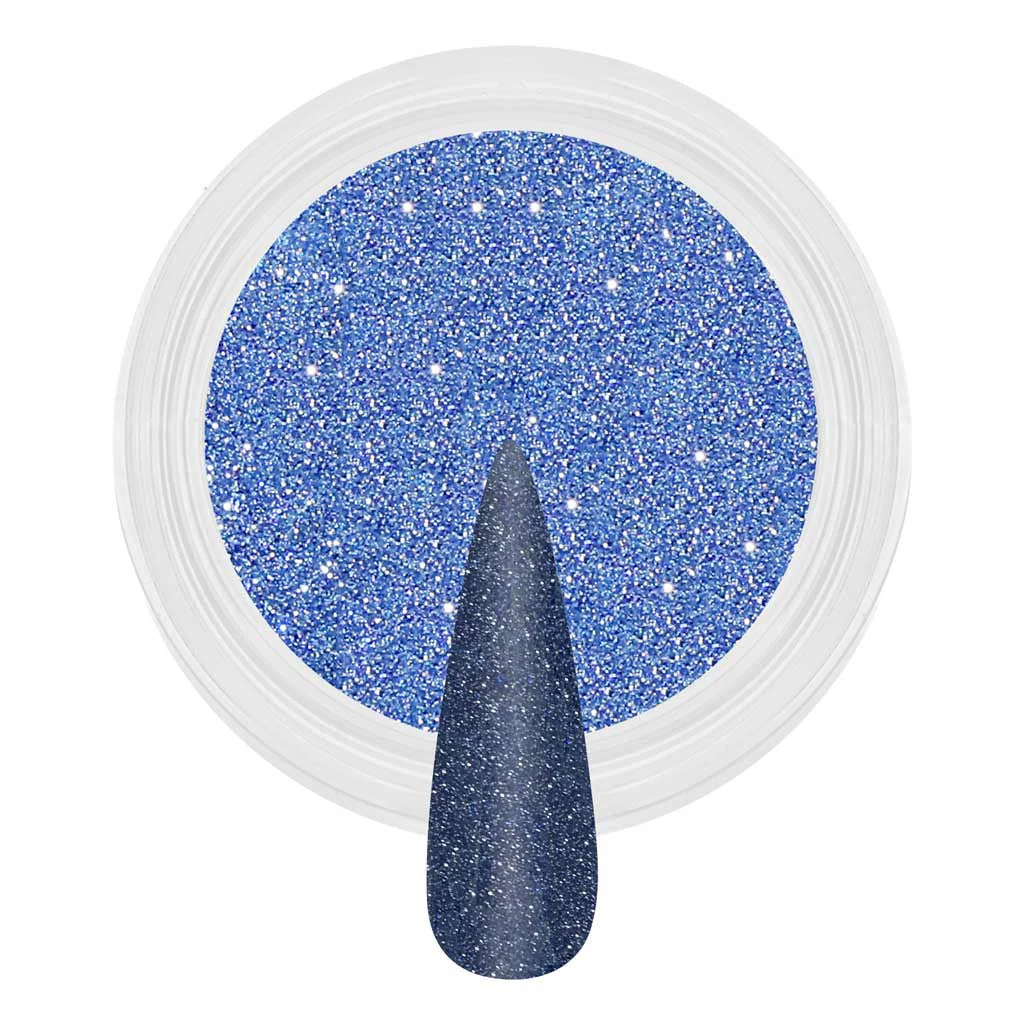 Reflective Dip & Acrylic Powder - D178 Cerulean Sea - Image 2