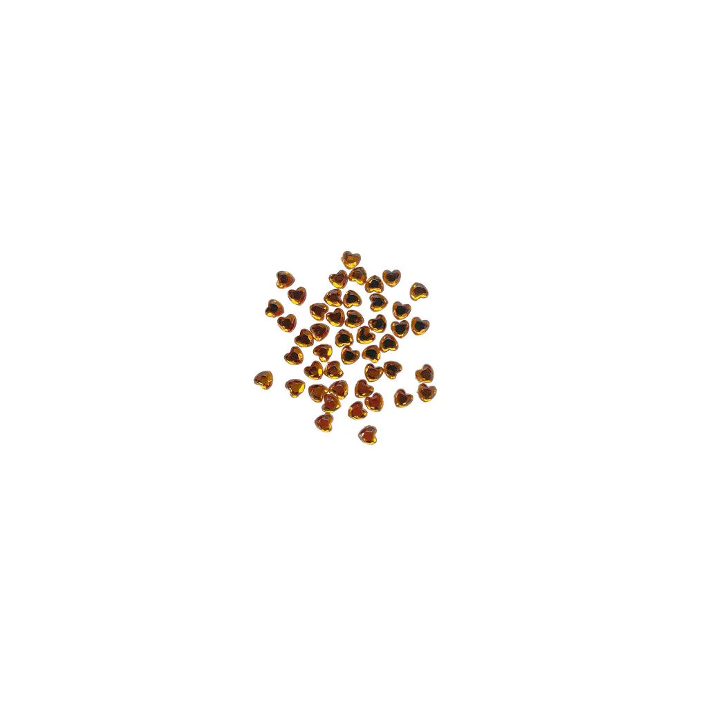 Rhinestone Heart Dark Gold - Image 2