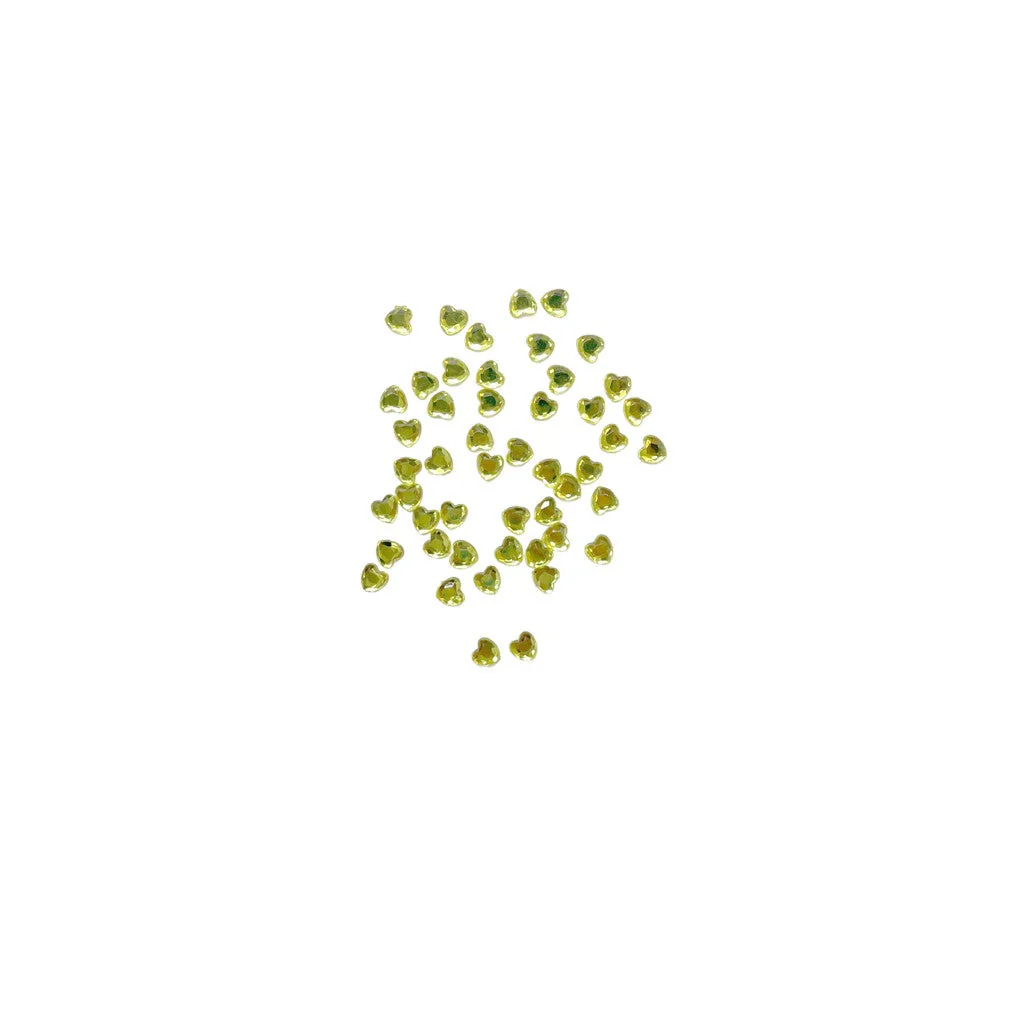 Rhinestone Heart Yellow - Image 2