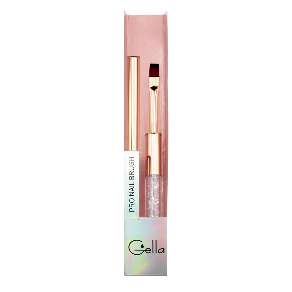 Rose Gold Crystal Flat Brush - Image 4
