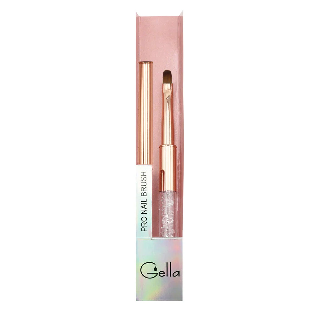 Rose Gold Crystal Oval Brush - Image 4