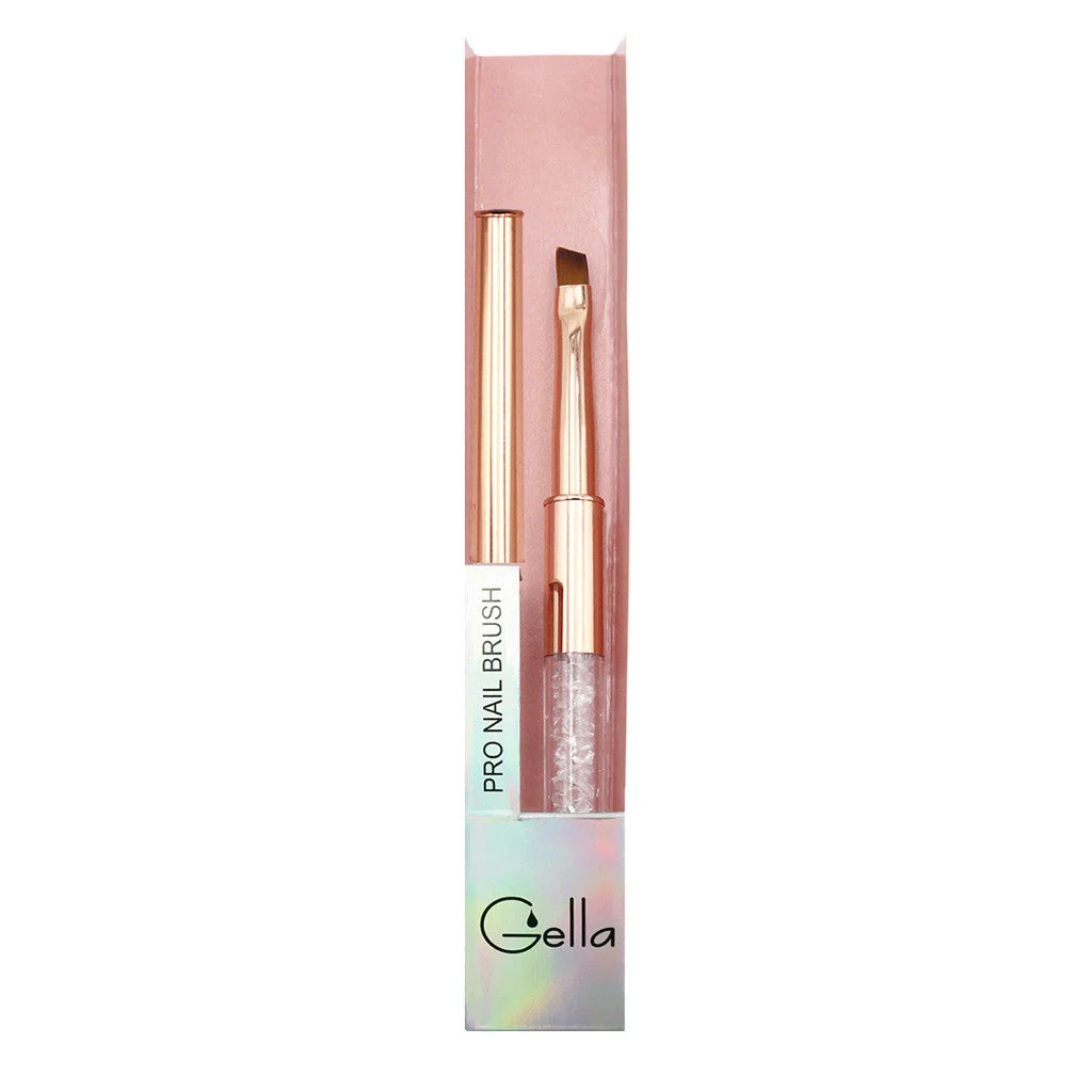 Rose Gold Crystal Slanted Brush - Image 4