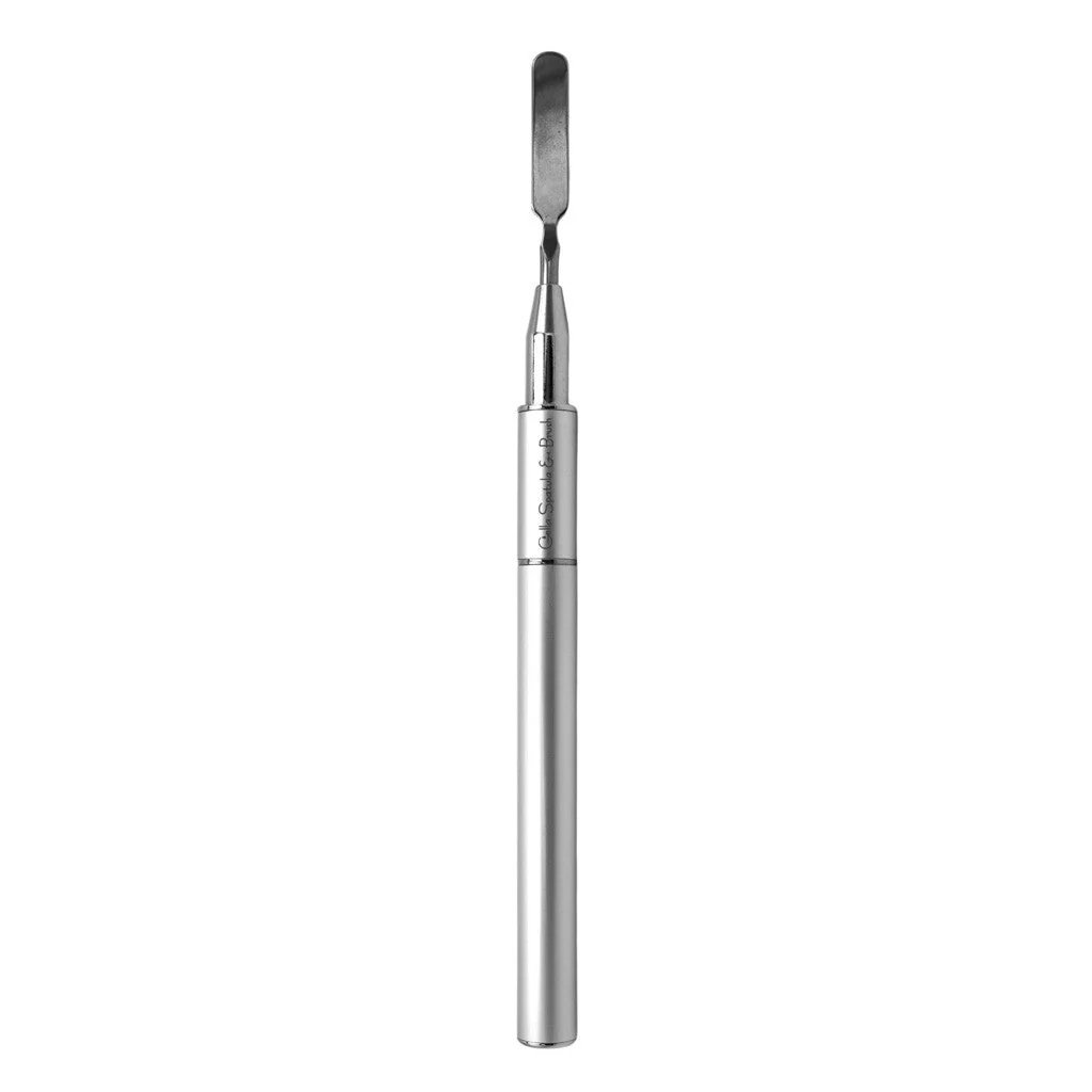 Silver Metal Short Gel Spatula & Gel Brush #10 - Image 4