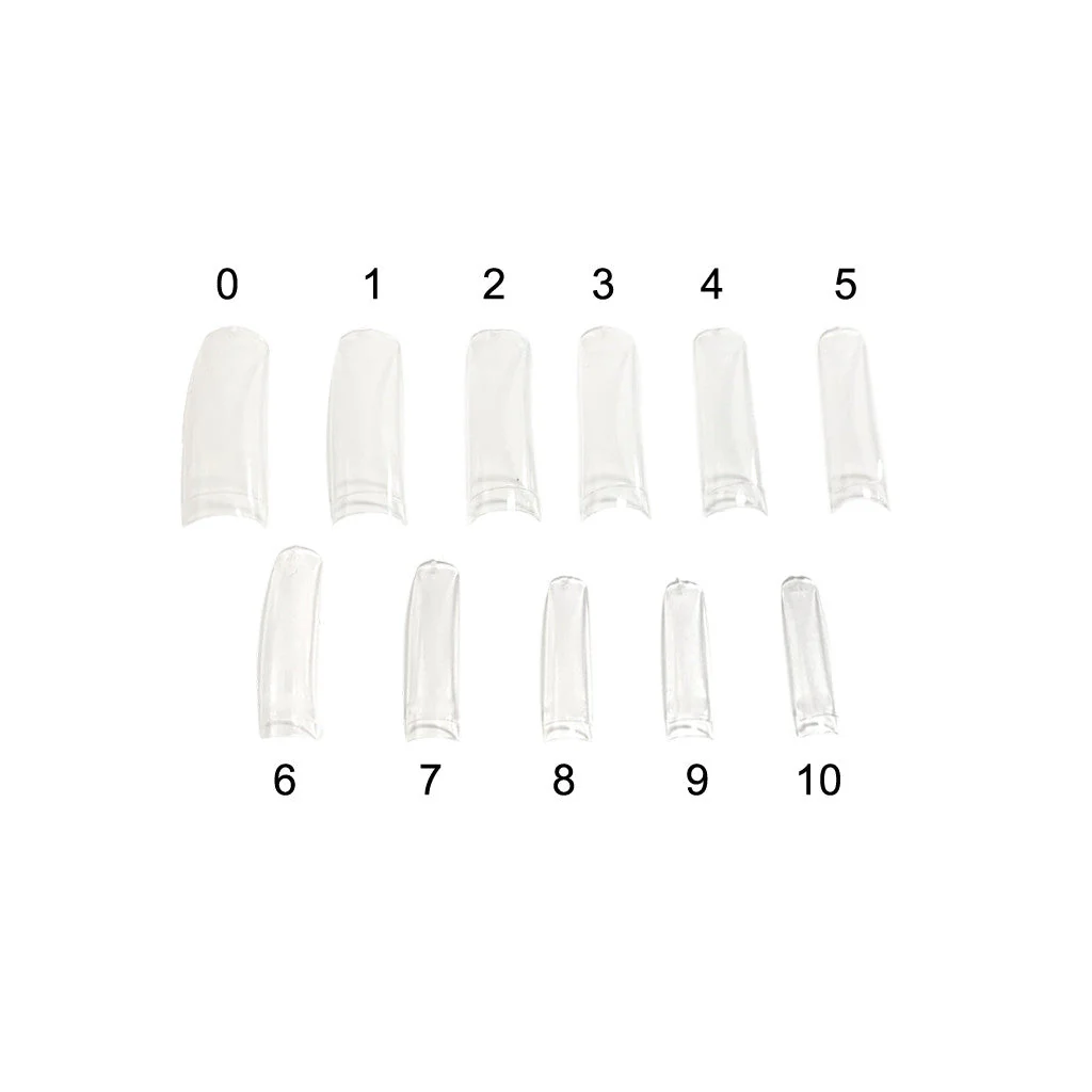 Square Tips Clear Set 0-10 550pc - Image 3