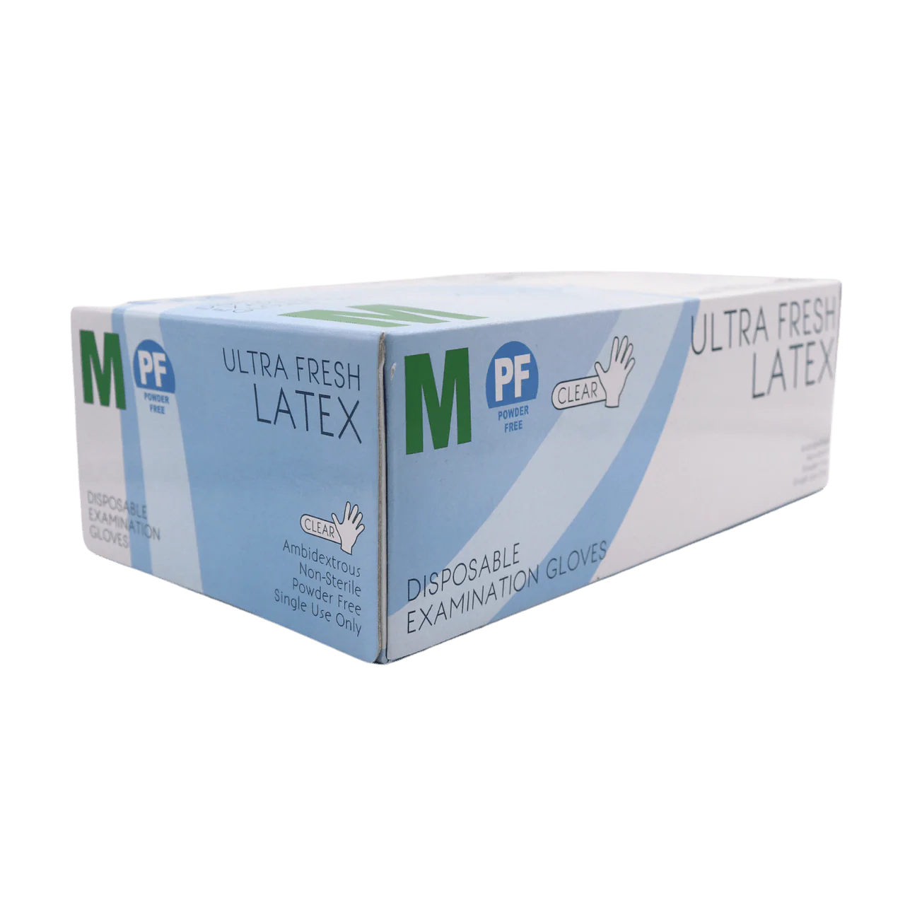 Ultra Fresh Latex Gloves Natural (Clear)PF Medium - Image 3