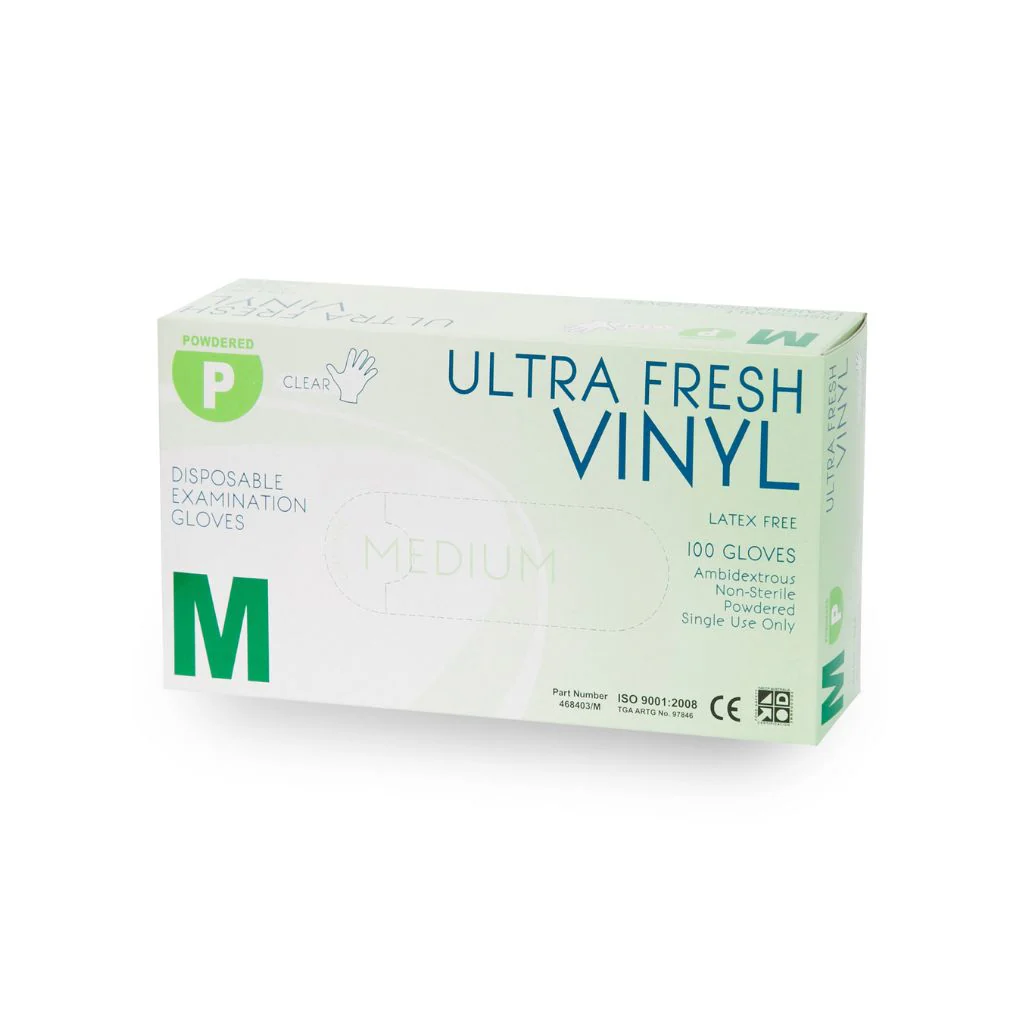 Vinyl Gloves - Powder Free Medium 100pc x 10 (Carton) - Image 2