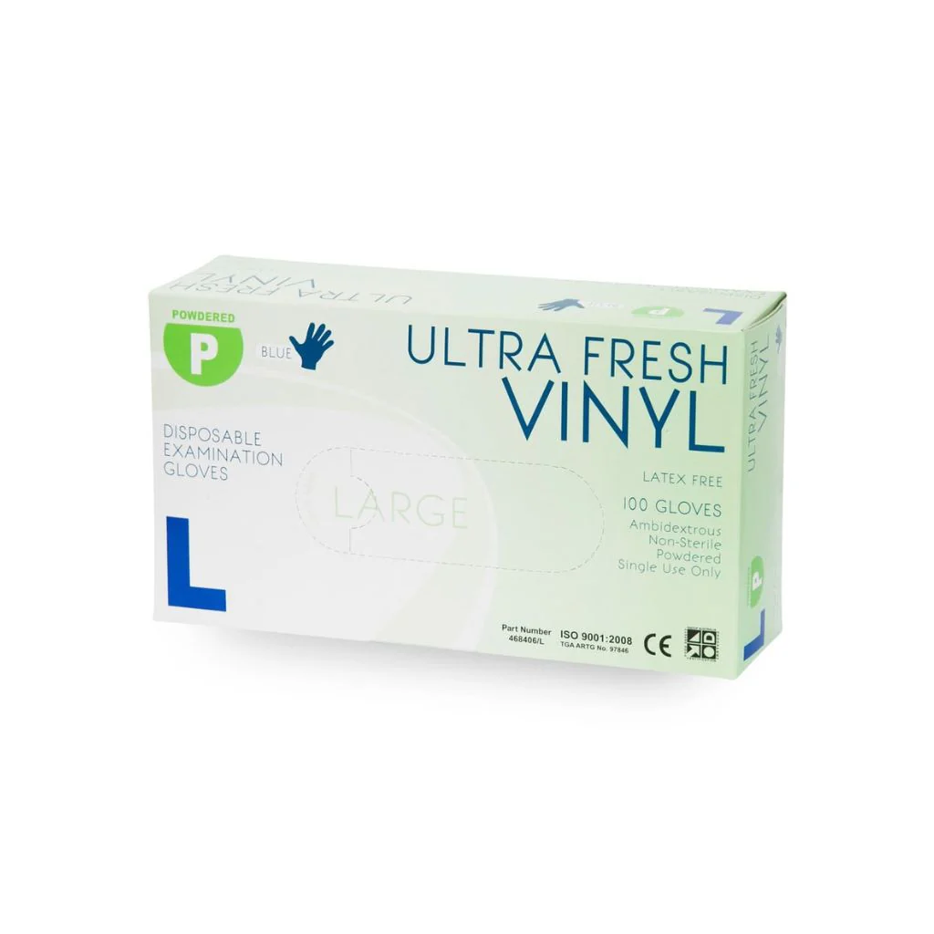 Vinyl Gloves - Powder Free Large 100pc x 10 (Carton) - Image 2