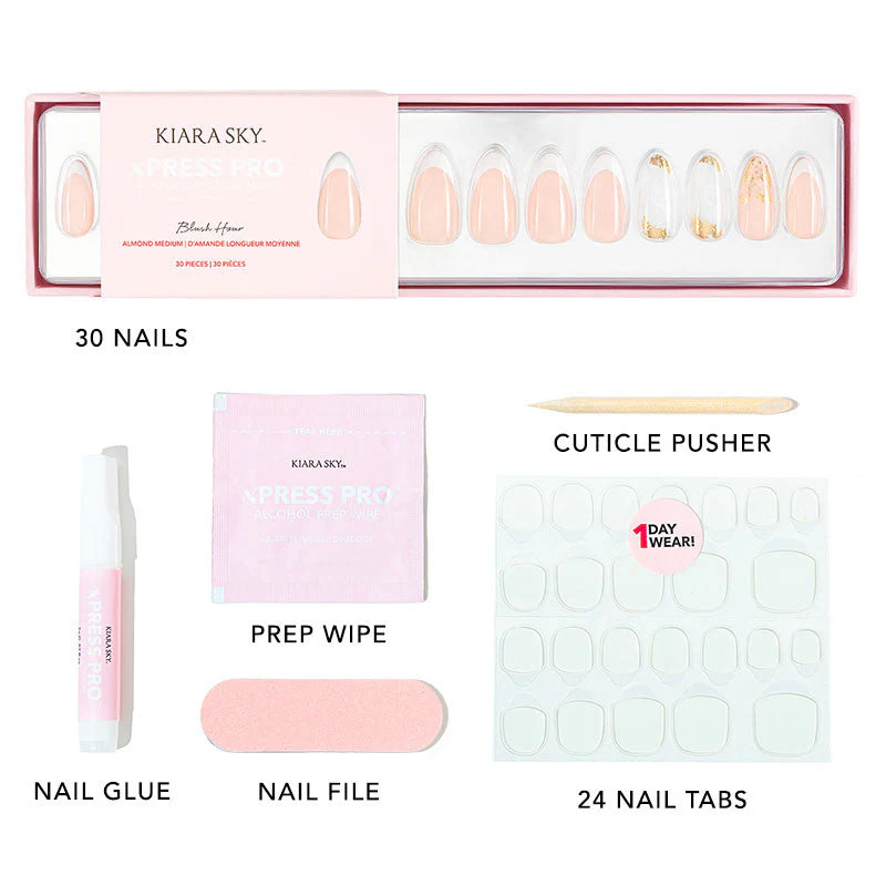 xPress Pro Press-On Nail Tips - XPAM01 Blush Hour - Image 4