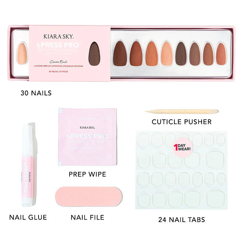 xPress Pro Press-On Nail Tips - XPAM03 Cocoa Rush - Image 3