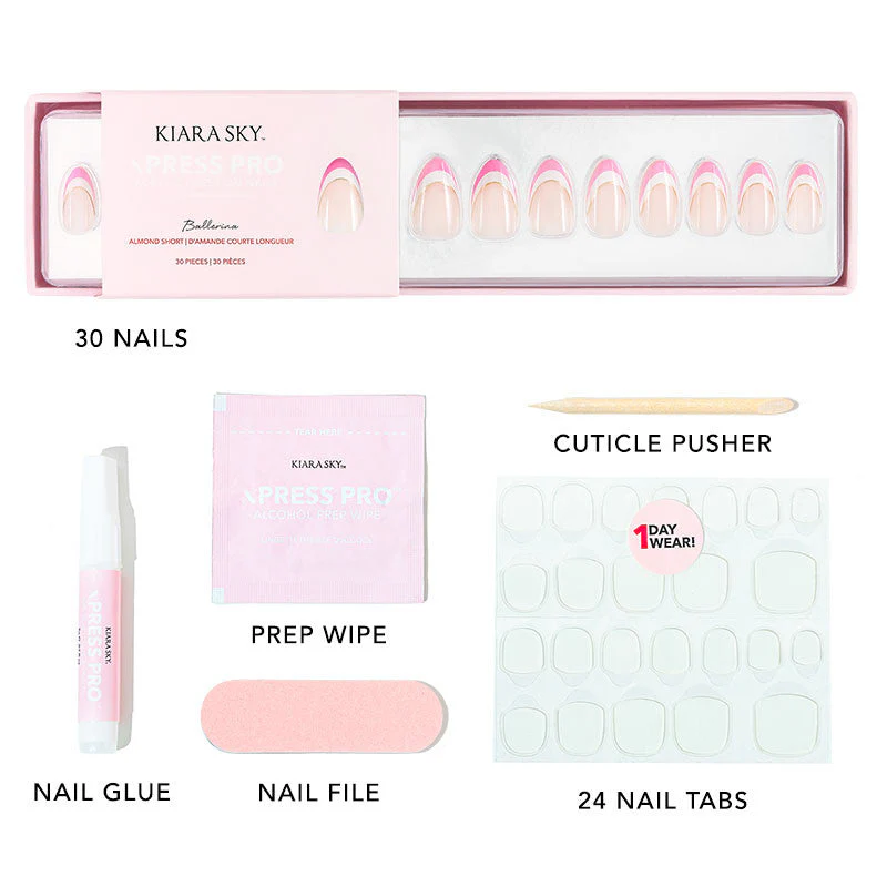xPress Pro Press-On Nail Tips - XPAS01 Ballerina - Image 5