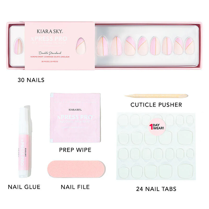 xPress Pro Press-On Nail Tips - XPAS05 Double Standard - Image 4