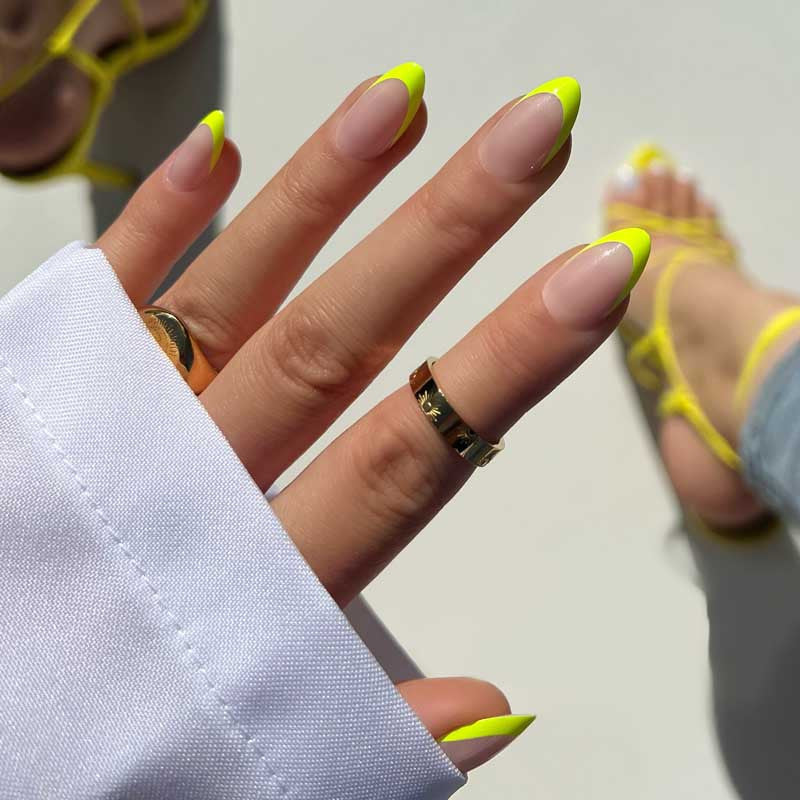 xPress Pro Press-On Nail Tips - XPAS06 Limoncello - Image 4