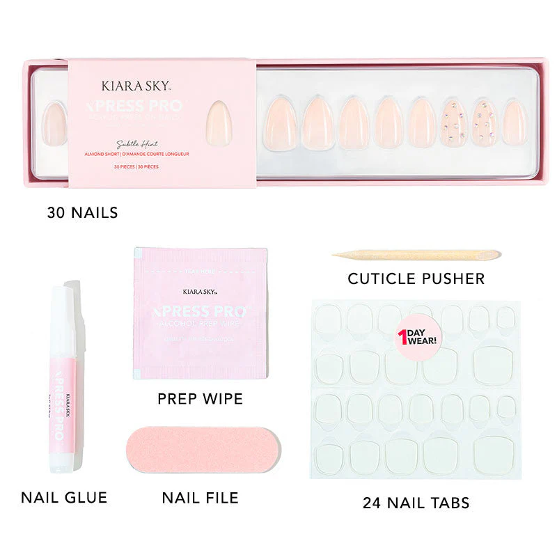 xPress Pro Press-On Nail Tips - XPAS07 Subtle Hint - Image 4