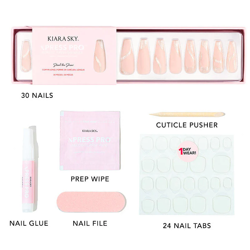xPress Pro Press-On Nail Tips - XPCL01 Steal the Show - Image 4
