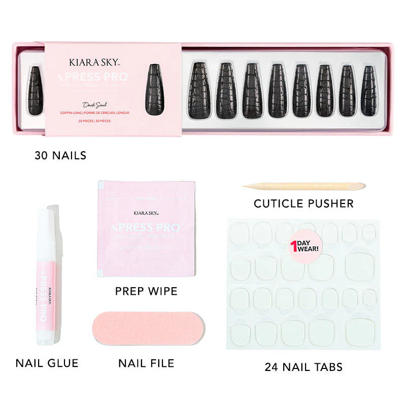 xPress Pro Press-On Nail Tips - XPCL02 Dark Soul - Image 5