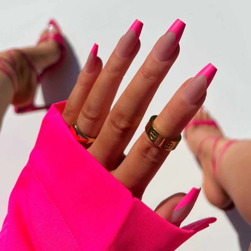 xPress Pro Press-On Nail Tips - XPCM01 Over-Pinker - Image 2