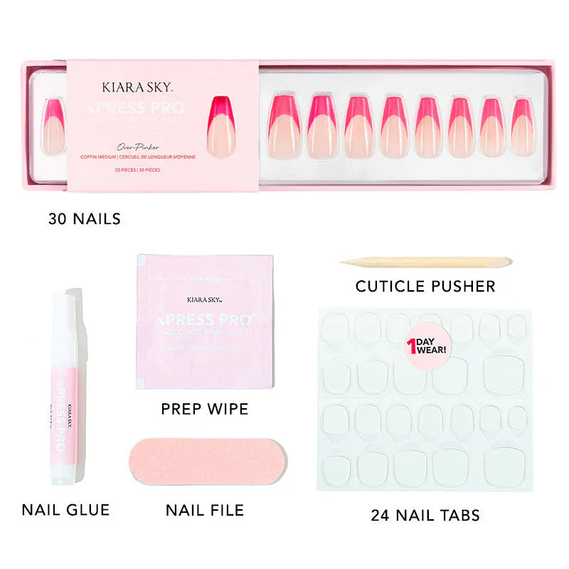 xPress Pro Press-On Nail Tips - XPCM01 Over-Pinker - Image 6