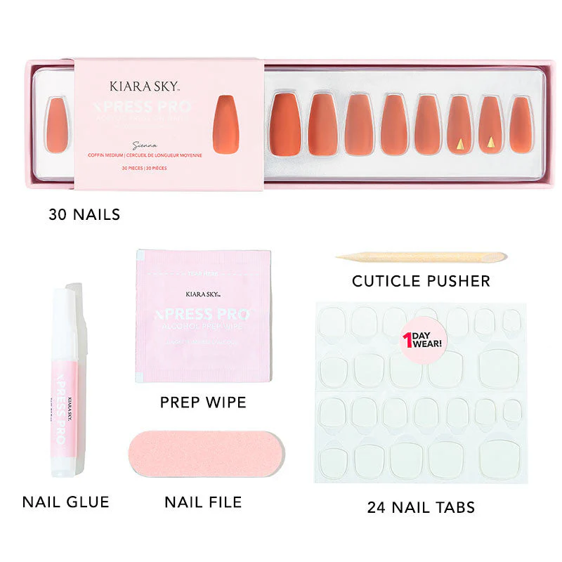 xPress Pro Press-On Nail Tips - XPCM04 Sienna - Image 4