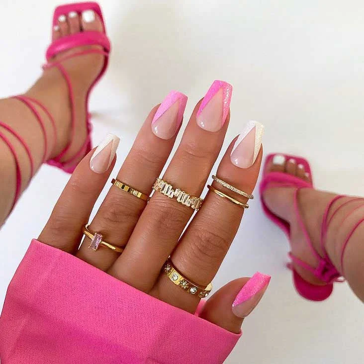 xPress Pro Press-On Nail Tips - XPCS05 Can't Just Pink One - Image 4