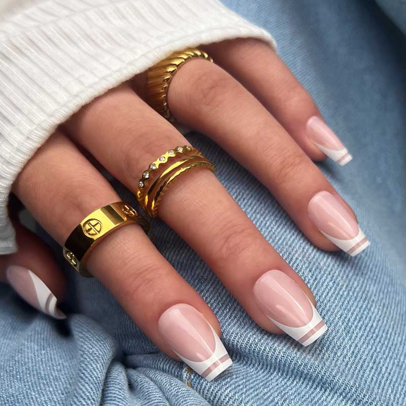 xPress Pro Press-On Nail Tips - XPCS06 Modern French - Image 5