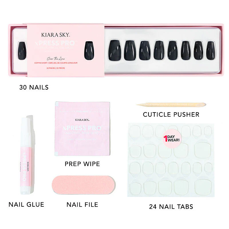 xPress Pro Press-On Nail Tips - XPCS08 Over The Line - Image 3